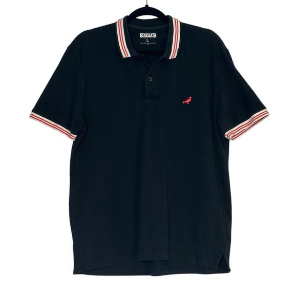 Staple World Reknown Pigeon Brand Black Short Sleeves Polo Shirt size large - Picture 1 of 9
